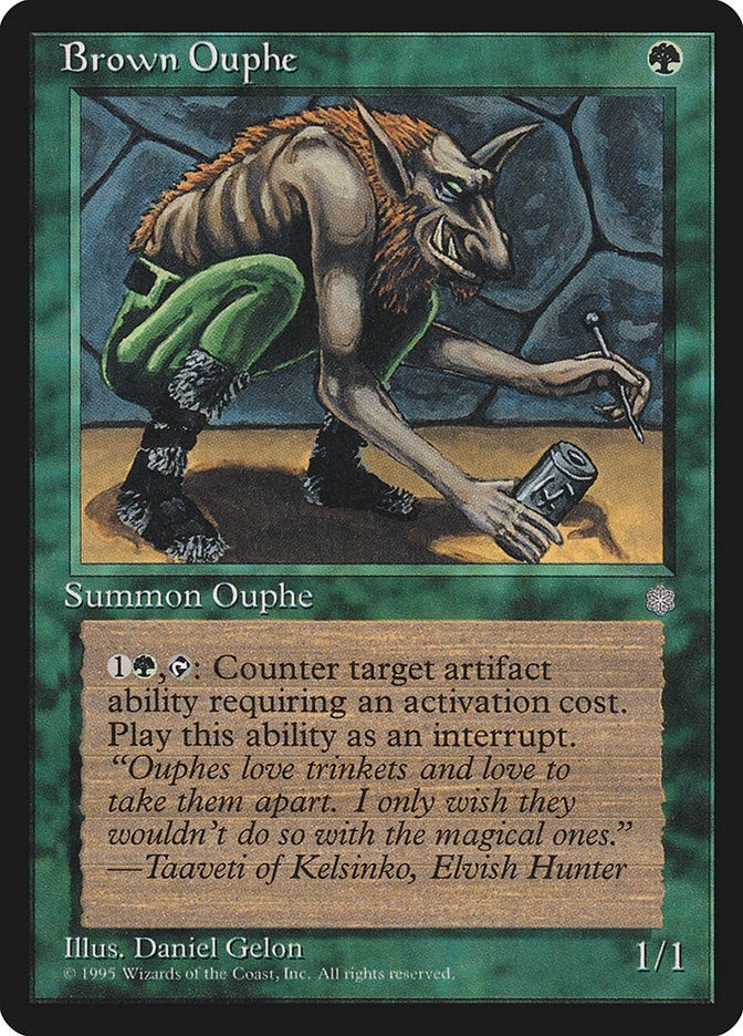 Image for Brown Ouphe (ICE) - Magic: The Gathering