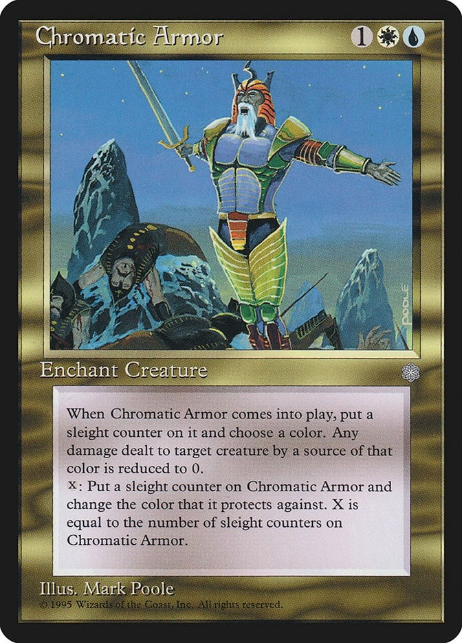 Image for Chromatic Armor (ICE) - Magic: The Gathering