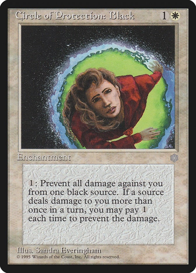 Image for Circle of Protection: Black (ICE) - Magic: The Gathering