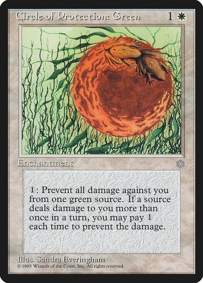 Image for Circle of Protection: Green (ICE) - Magic: The Gathering