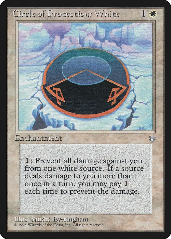 Image for Circle of Protection: White (ICE) - Magic: The Gathering