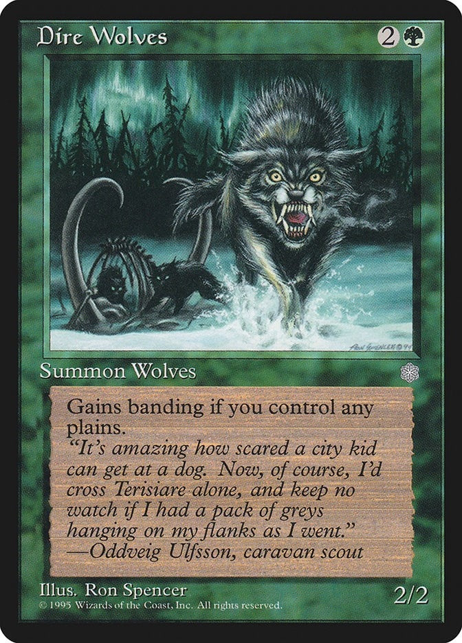 Image for Dire Wolves (ICE) - Magic: The Gathering