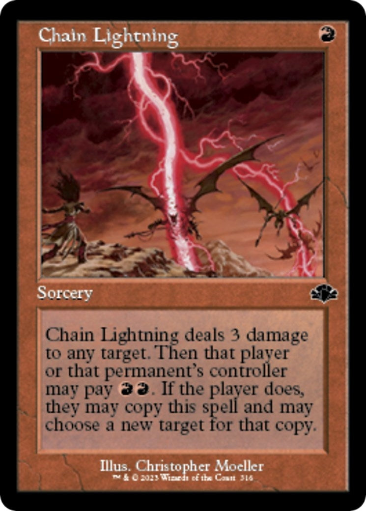 Image for Chain Lightning (Retro Frame) (316) (DMR) - Magic: The Gathering