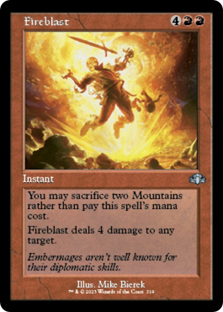 Image for Fireblast (Retro Frame) (319) (DMR) - Magic: The Gathering
