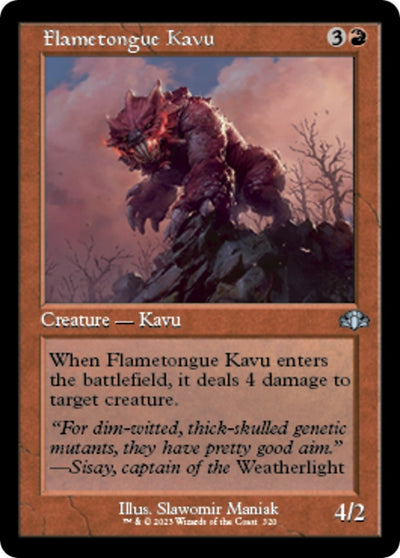 Flametongue Kavu (Retro Frame) (320) (DMR)
