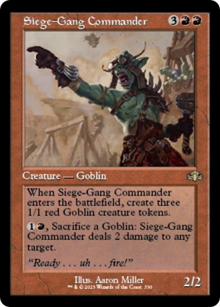 Image for Siege-Gang Commander (Retro Frame) (330) (DMR) - Magic: The Gathering