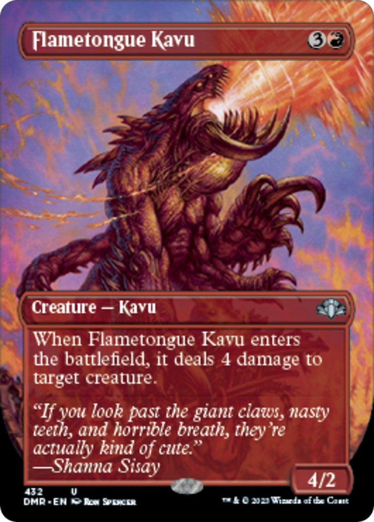 Image for Flametongue Kavu (Borderless) (432) (DMR) - Magic: The Gathering
