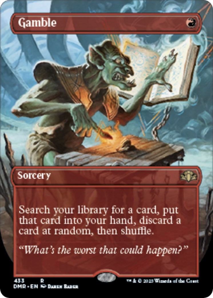Image for Gamble (Borderless) (433) (DMR) - Magic: The Gathering