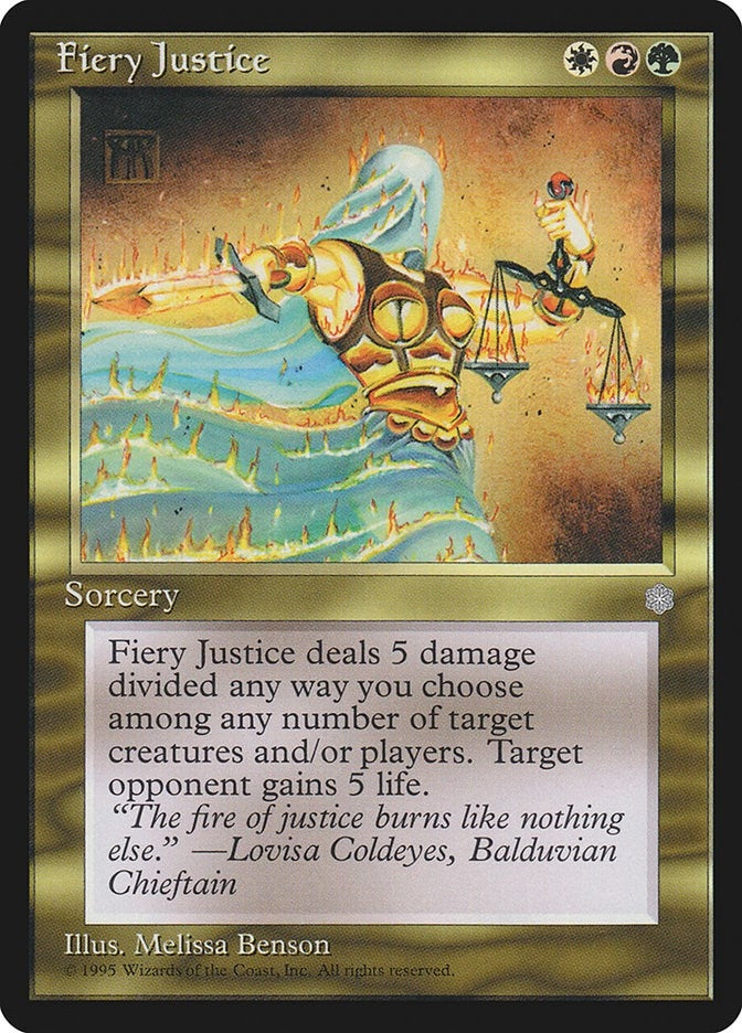 Image for Fiery Justice (ICE) - Magic: The Gathering