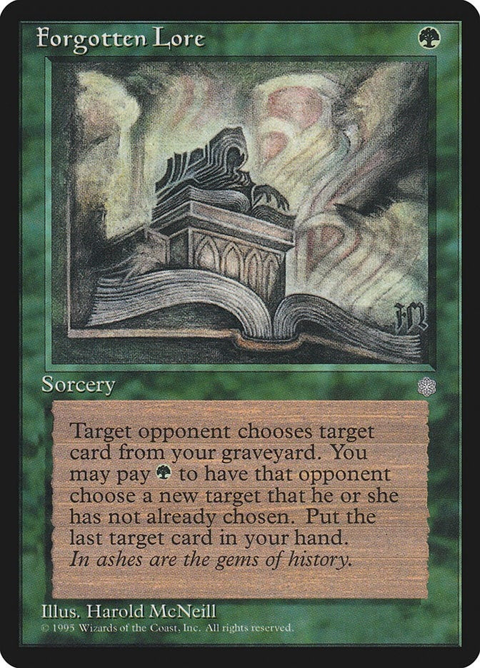 Image for Forgotten Lore (ICE) - Magic: The Gathering