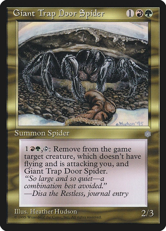 Image for Giant Trap Door Spider (ICE) - Magic: The Gathering