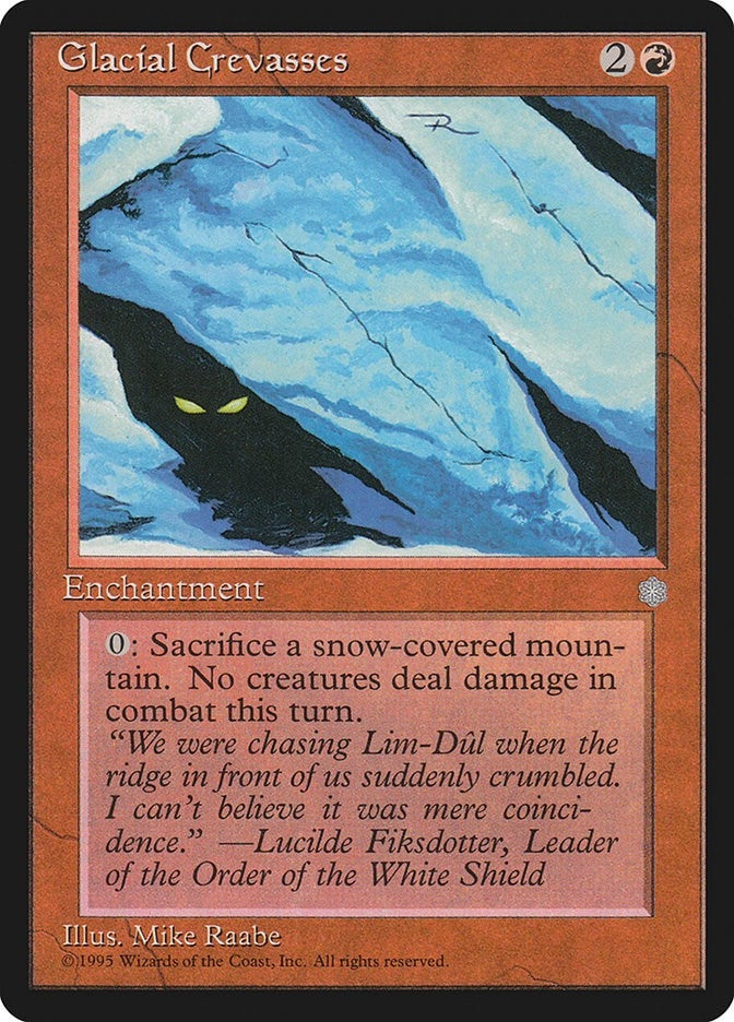 Image for Glacial Crevasses (187) (ICE) - Magic: The Gathering
