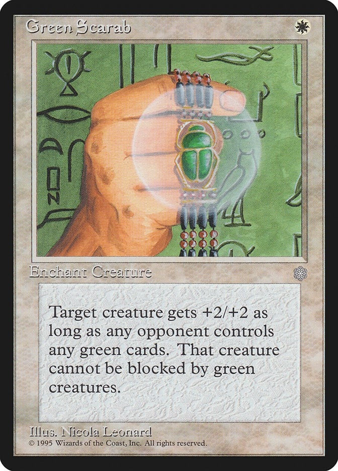 Image for Green Scarab (ICE) - Magic: The Gathering