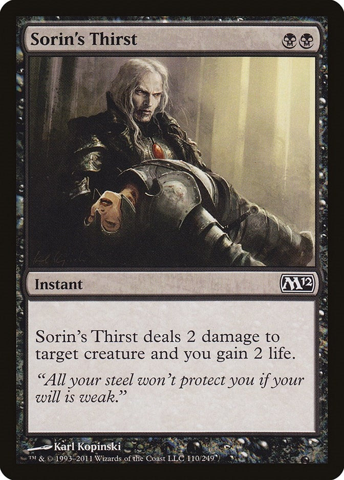 Sorin's Thirst (110) (M12)