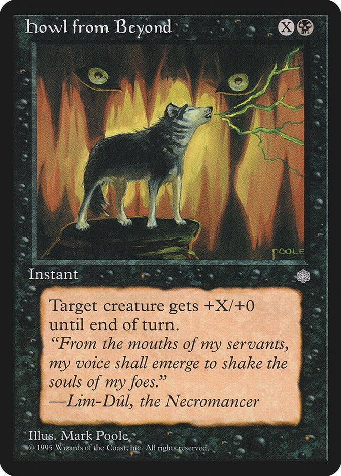 Image for Howl from Beyond (ICE) - Magic: The Gathering