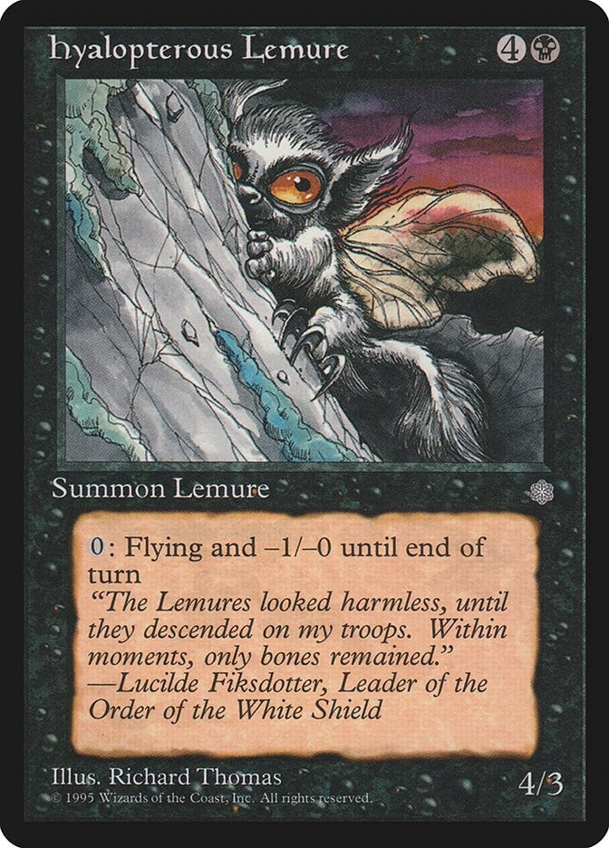 Image for Hyalopterous Lemure (ICE) - Magic: The Gathering