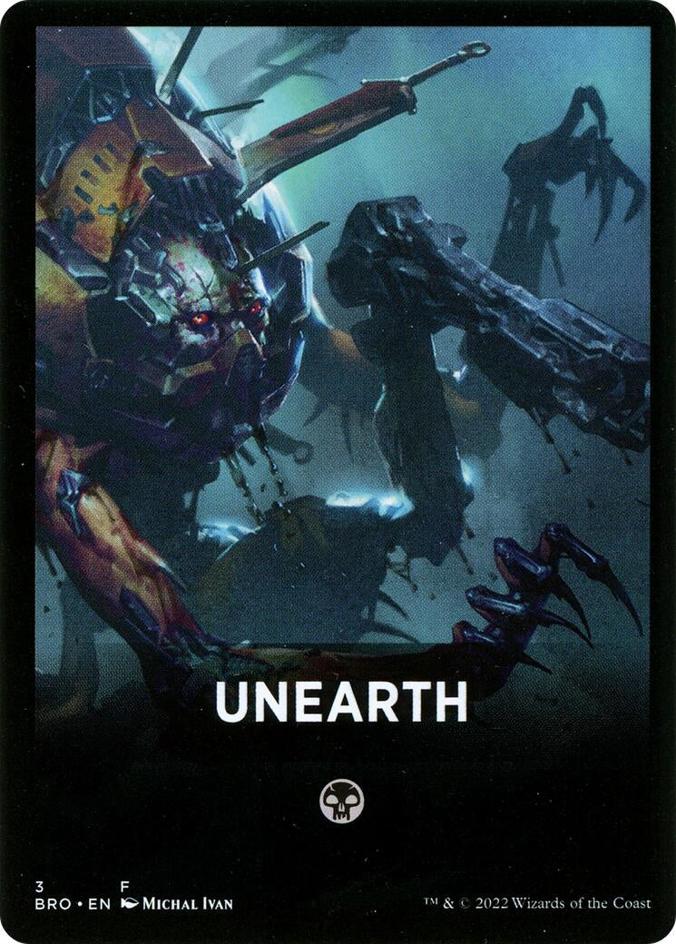 Image for Unearth Theme Card (3) (BRO) - Magic: The Gathering