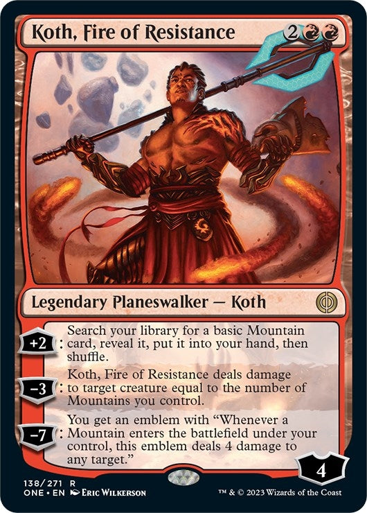 Image for Koth, Fire of Resistance (138) (ONE) - Magic: The Gathering