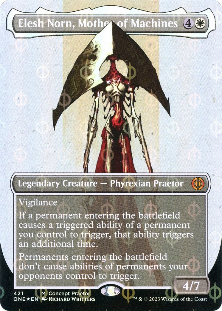 Image for Elesh Norn, Mother of Machines (Concept Praetor) (Step-and-Compleat Foil) (421) (ONE) - Magic: The Gathering
