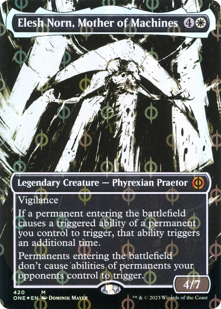 Image for Elesh Norn, Mother of Machines (Showcase) (Step-and-Compleat Foil) (420) (ONE) - Magic: The Gathering