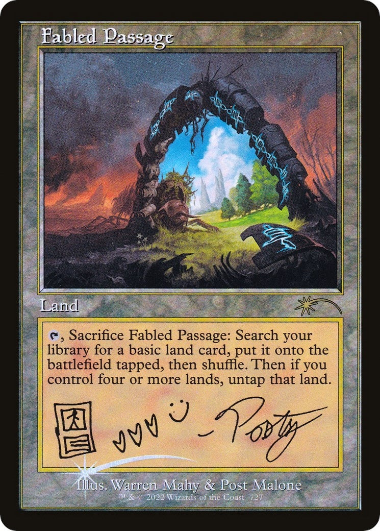 Image for Fabled Passage (Post Malone) (727) (SLD) - Magic: The Gathering
