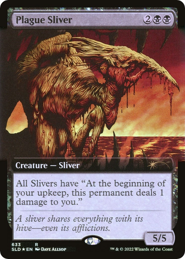 Image for Plague Sliver (Extended Art) (633) (SLD) - Magic: The Gathering