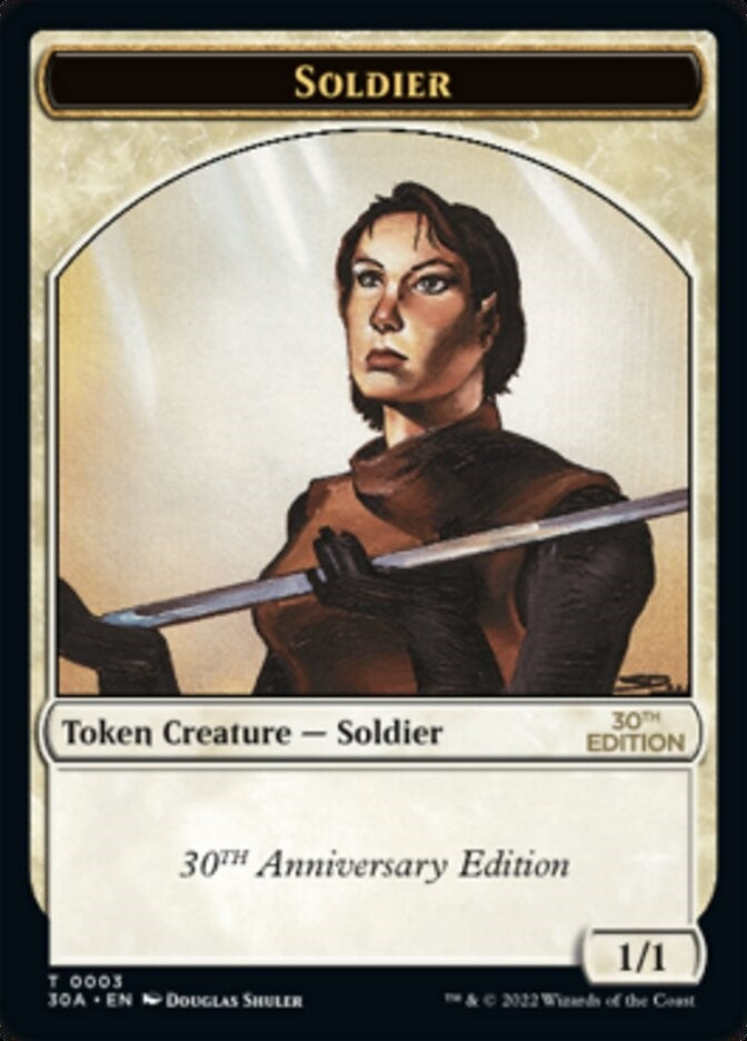 Image for Soldier Token (3) (30A) - Magic: The Gathering