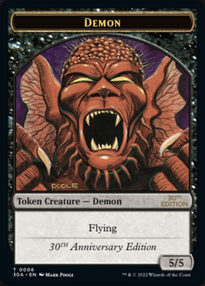 Image for Demon Token (6) (30A) - Magic: The Gathering