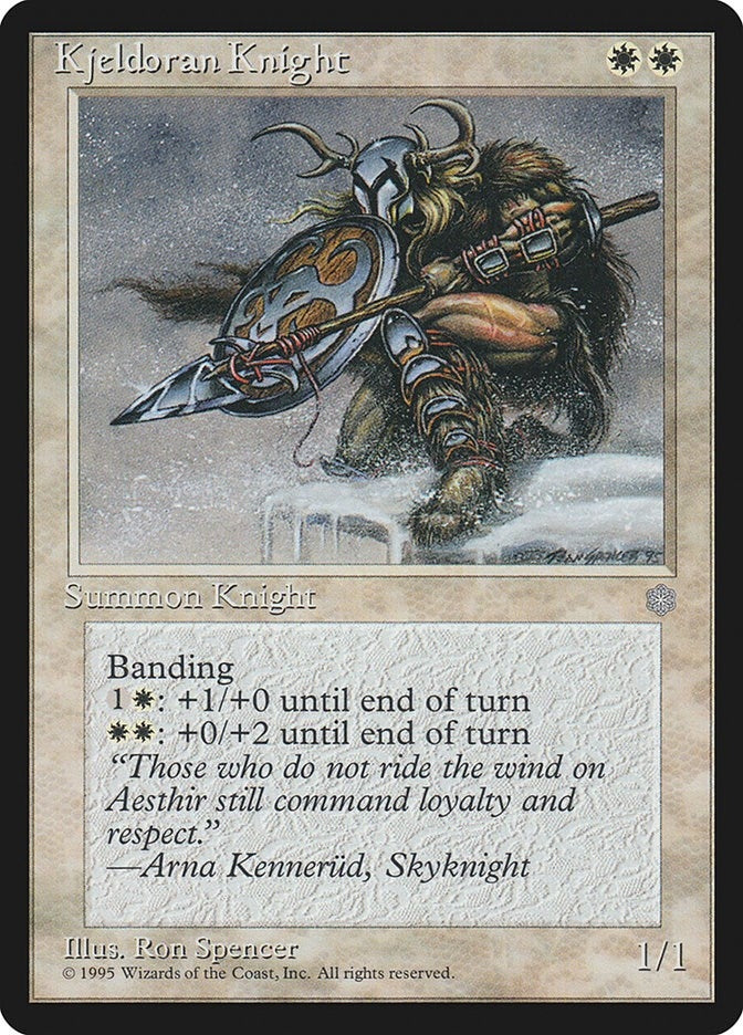 Image for Kjeldoran Knight (ICE) - Magic: The Gathering