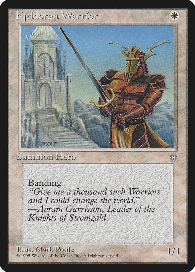 Image for Kjeldoran Warrior (ICE) - Magic: The Gathering