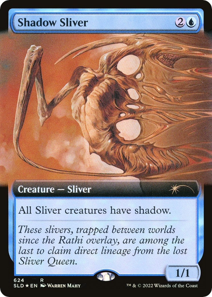 Image for Shadow Sliver (Extended Art) (624) (SLD) - Magic: The Gathering