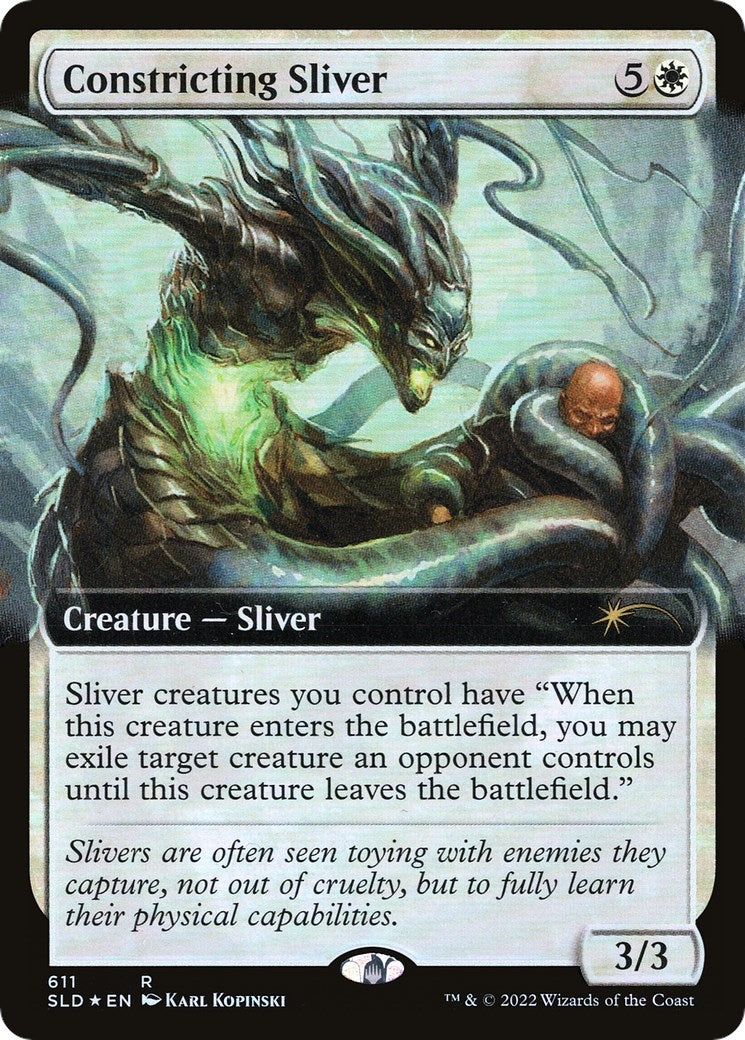 Image for Constricting Sliver (Extended Art) (611) (SLD) - Magic: The Gathering