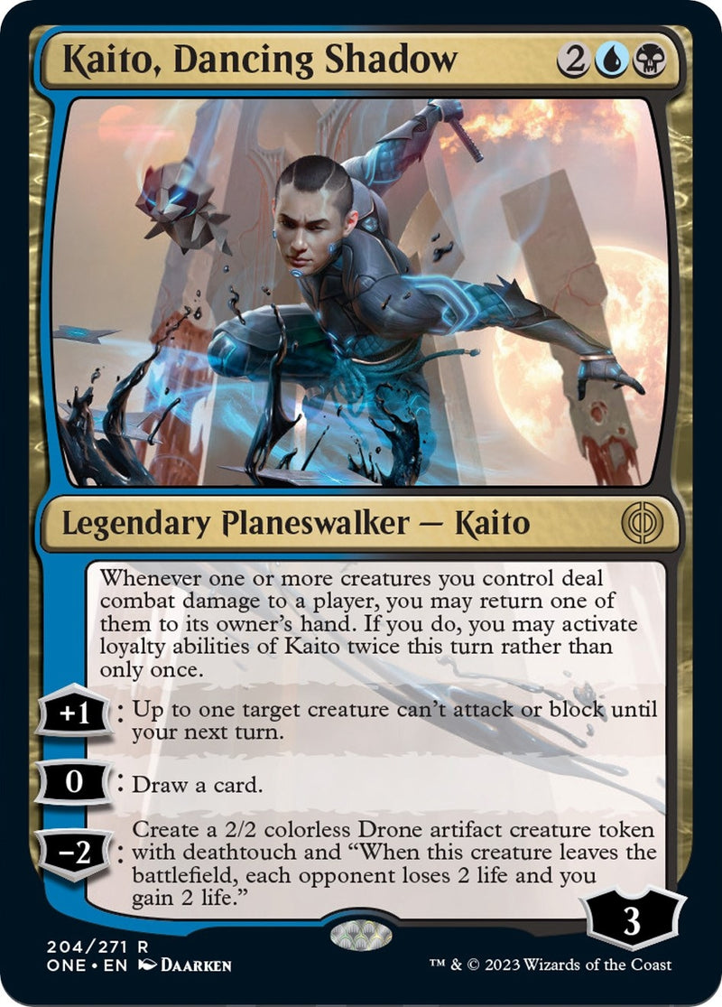 Image for Kaito, Dancing Shadow (204) (ONE) - Magic: The Gathering
