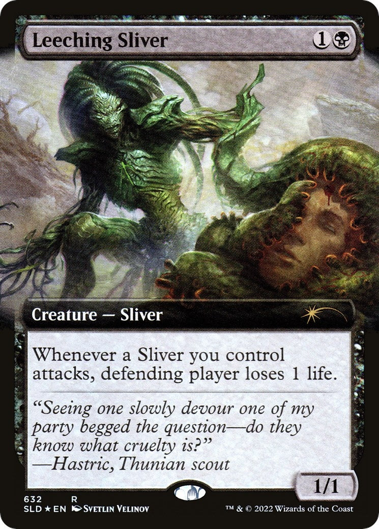 Image for Leeching Sliver (Extended Art) (632) (SLD) - Magic: The Gathering