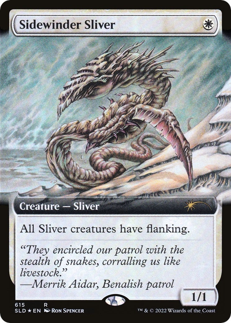 Image for Sidewinder Sliver (Extended Art) (615) (SLD) - Magic: The Gathering