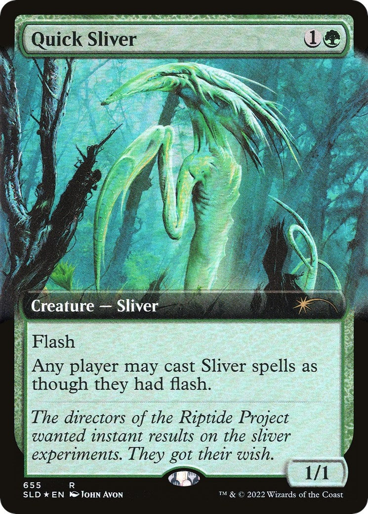 Image for Quick Sliver (Extended Art) (655) (SLD) - Magic: The Gathering