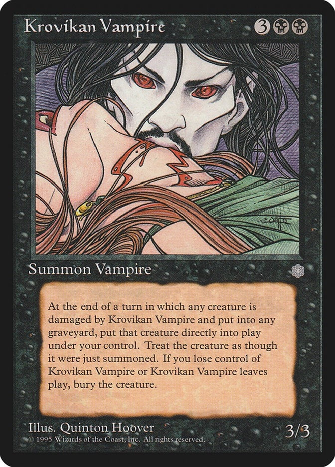 Image for Krovikan Vampire (ICE) - Magic: The Gathering