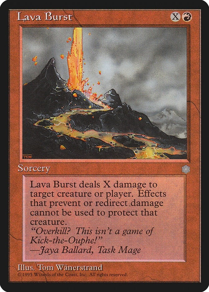 Image for Lava Burst (ICE) - Magic: The Gathering