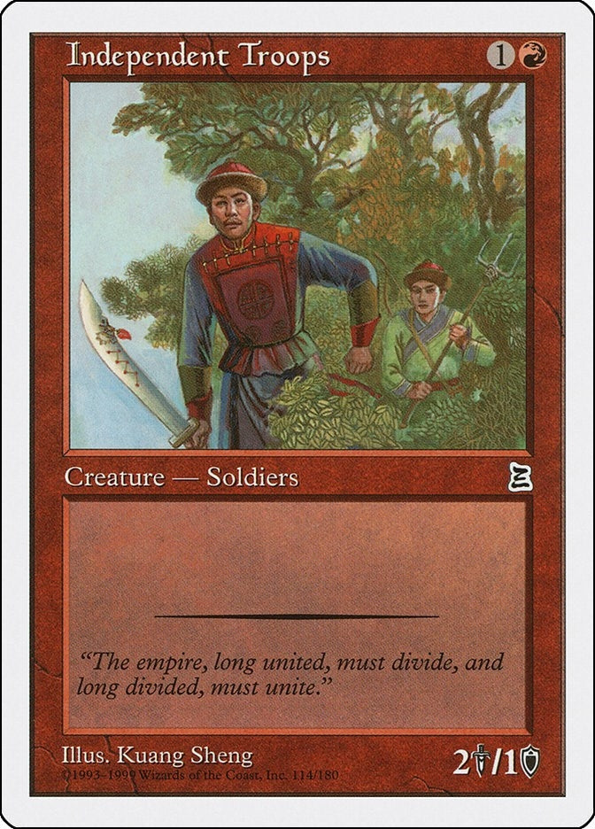 Image for Independent Troops (114) (PTK) - Magic: The Gathering