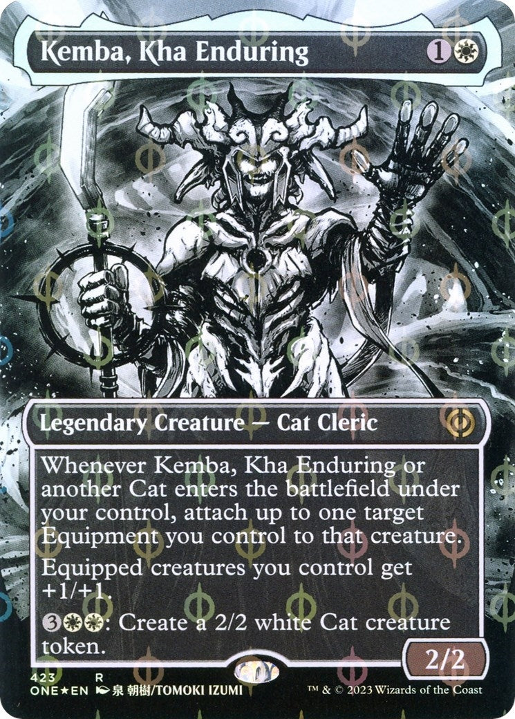 Image for Kemba, Kha Enduring (Borderless) (Step-and-Compleat Foil) (423) (ONE) - Magic: The Gathering