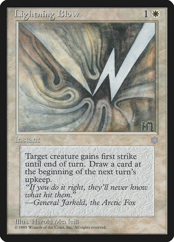 Image for Lightning Blow (ICE) - Magic: The Gathering