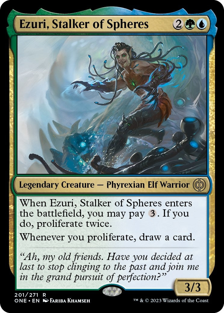 Image for Ezuri, Stalker of Spheres (201) (ONE) - Magic: The Gathering