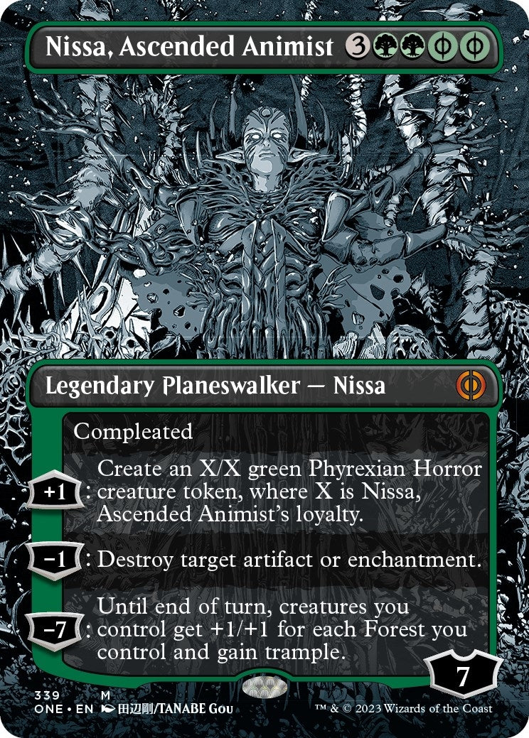 Image for Nissa, Ascended Animist (Borderless) (339) (ONE) - Magic: The Gathering