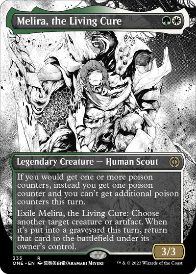 Melira, the Living Cure (Borderless) (333) (ONE)