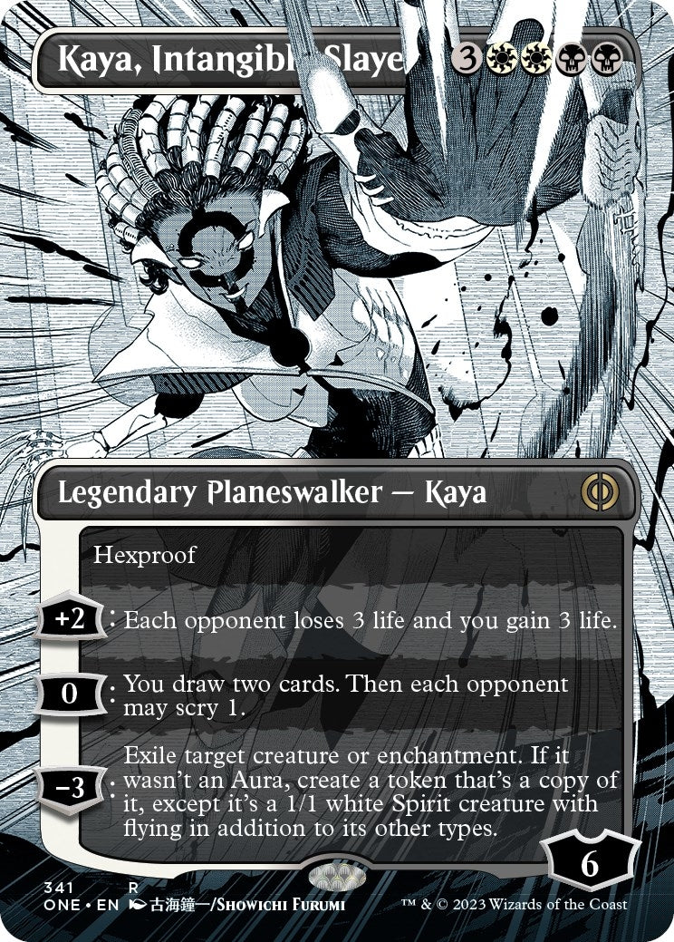 Image for Kaya, Intangible Slayer (Borderless) (341) (ONE) - Magic: The Gathering