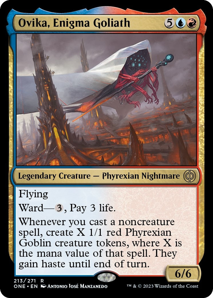 Image for Ovika, Enigma Goliath (213) (ONE) - Magic: The Gathering