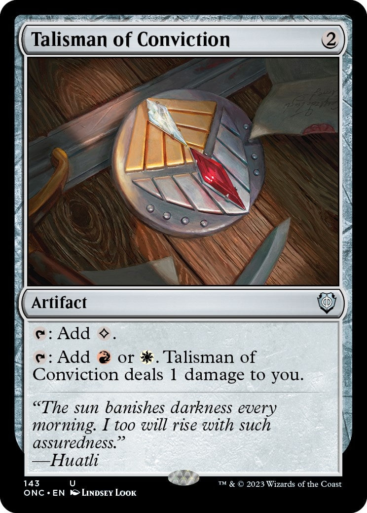 Image for Talisman of Conviction (143) (ONC) - Magic: The Gathering