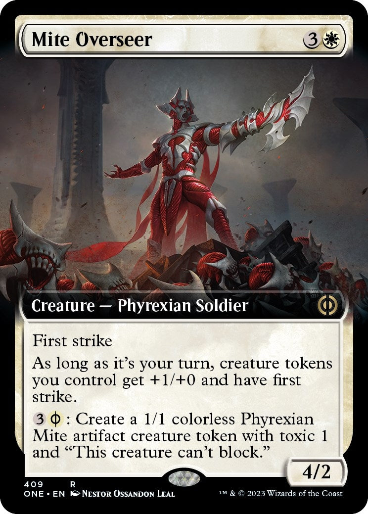 Image for Mite Overseer (Extended Art) (409) (ONE) - Magic: The Gathering