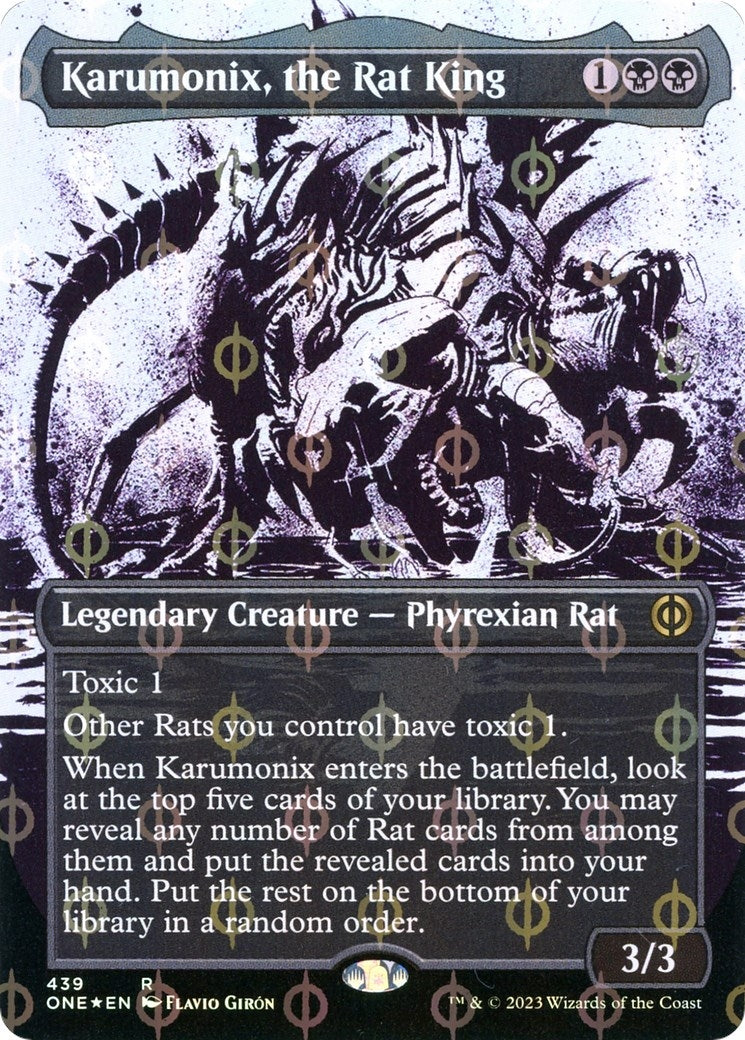 Image for Karumonix, the Rat King (Showcase) (Step-and-Compleat Foil) (439) (ONE) - Magic: The Gathering