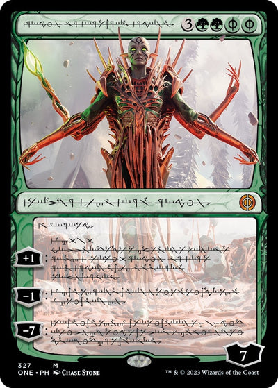 Nissa, Ascended Animist (Phyrexian) (327) (ONE)